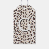 Modernes, schick-braunes Muster Geschenkanhänger (Vorderseite)