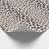 Modernes, schick-braunes Muster Geschenkpapier (Ecke)