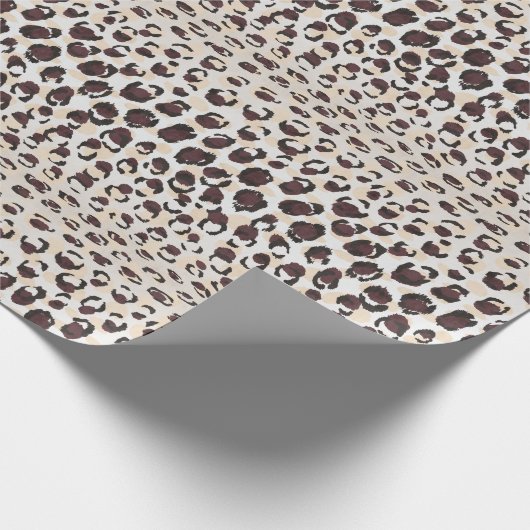 Modernes, schick-braunes Muster Geschenkpapier (Ecke)