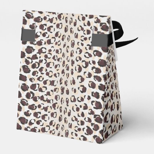 Modernes, schick-braunes Muster Geschenkschachtel (Rückseite)