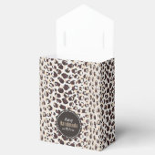 Modernes, schick-braunes Muster Geschenkschachtel (Geöffnet)