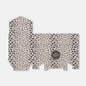 Modernes, schick-braunes Muster Geschenkschachtel (Ungefaltet)