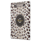 Modernes, schick-braunes Muster Klemmbrett (Links)