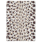 Modernes, schick-braunes Muster Klemmbrett (Rückseite)