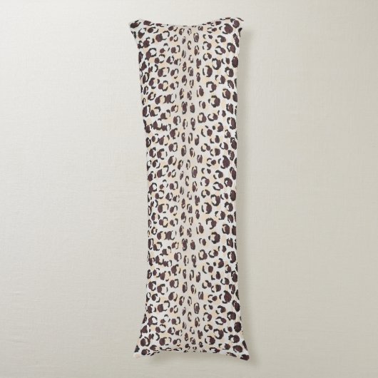 Modernes, schick-braunes Muster Seitenschläferkissen (Vorderseite Vertikal)