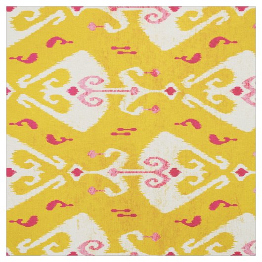Modernes, schick-gelbes, rosa Farbmuster Stoff (Muster)
