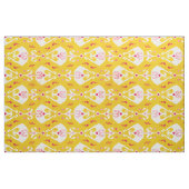 Modernes, schick-gelbes, rosa Farbmuster Stoff (Fat Quarter (45,7 x 55,9 cm))