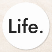 modernes schick LIFE. | Runder Pappuntersetzer (Vorderseite)