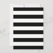 Modernes, schicke Black & White Baby Dusche Bingo Einladung (Rückseite)