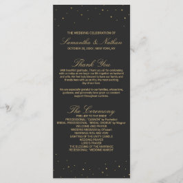 Modernes schicke Gold auf das Black Wedding Progra Programm