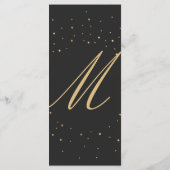 Modernes schicke Gold auf das Black Wedding Progra Programm (Rückseite)