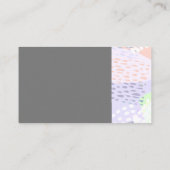 modernes schicke, originelle, abstrakte Design Visitenkarte (Rückseite)