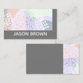 modernes schicke, originelle, abstrakte Design Visitenkarte (Vorne/Hinten)