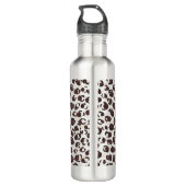 Modernes schickes braunes trinkflasche (Rückseite)