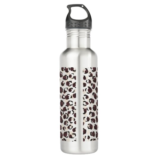 Modernes schickes braunes trinkflasche (Rückseite)