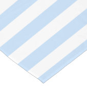 Modernes schickes hellblaues und weißes kurzer tischläufer (Ecke)