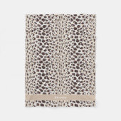 Modernes schickes neutrales braunes fleecedecke (Vorderseite)