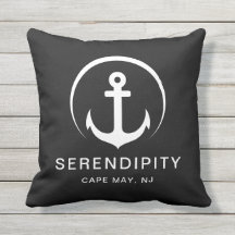 Modernes Schiff Nautical Anchor Schwarz