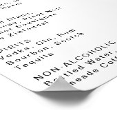 Modernes Schild für das Briefing von Hochzeitsgetr (Ecke)