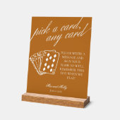 Modernes Schild für Hochzeitsspiele (Winkel)