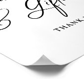 Modernes Schild mit minimalen Karten und Geschenke (Ecke)