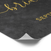 Modernes Schild mit rustikalem Brautparty (Ecke)