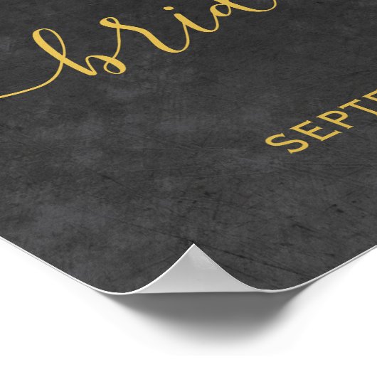 Modernes Schild mit rustikalem Brautparty (Ecke)