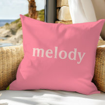 Modernes Schlafzimmer Rosa Name werfen Kissen