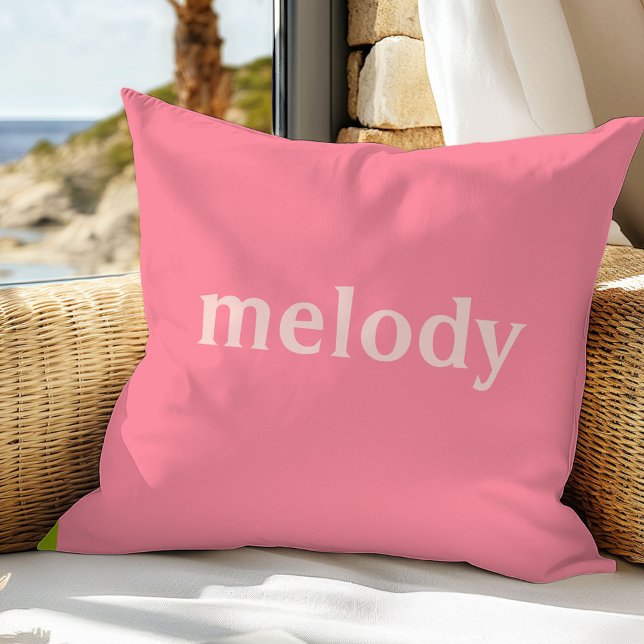 Modernes Schlafzimmer Rosa Name werfen Kissen (Von Creator hochgeladen)