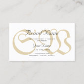 Modernes Schlangen Muster Pastellfarben Beige Farb Visitenkarte (Rückseite)