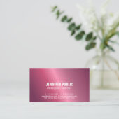 Modernes schlankes Design Kreativ Glamour Schlicht Visitenkarte (Stehend Vorderseite)