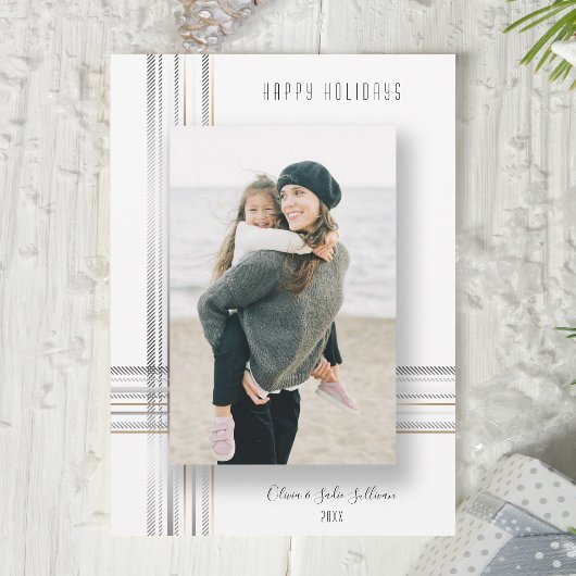 Modernes, schlankes Gold und Silver Drop Shadow Fo