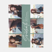 Modernes schlankes Skript-Abschluss mit mehreren F Fleecedecke (Vorderseite)