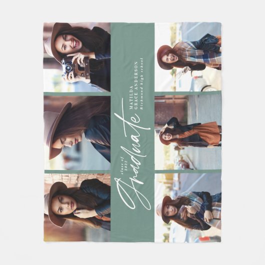 Modernes schlankes Skript-Abschluss mit mehreren F Fleecedecke (Vorderseite)