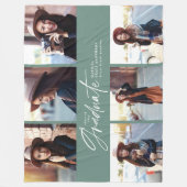 Modernes schlankes Skript-Abschluss mit mehreren F Fleecedecke (Vorderseite)