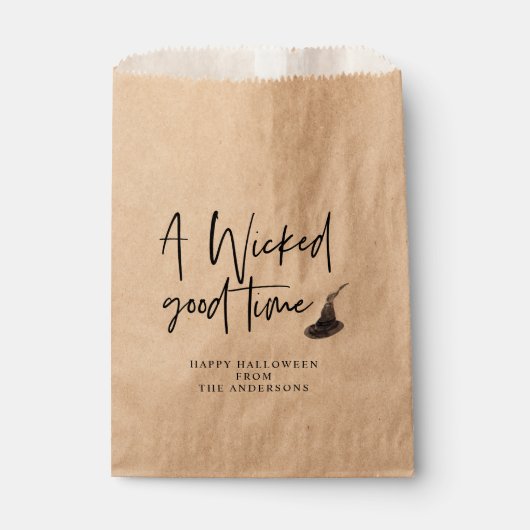 Modernes, schlechtes Zeitangebot | Frohe Halloween Geschenktütchen (Vorderseite)
