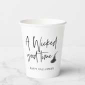 Modernes, schlechtes Zeitangebot | Frohe Halloween Pappbecher (Rückseite)