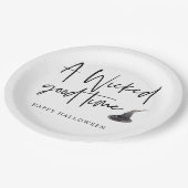 Modernes, schlechtes Zeitangebot | Frohe Halloween Pappteller (Schrägansicht)