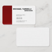 Modernes Schlicht Elegantes Einfaches Minimalistis Visitenkarte (Vorne/Hinten)