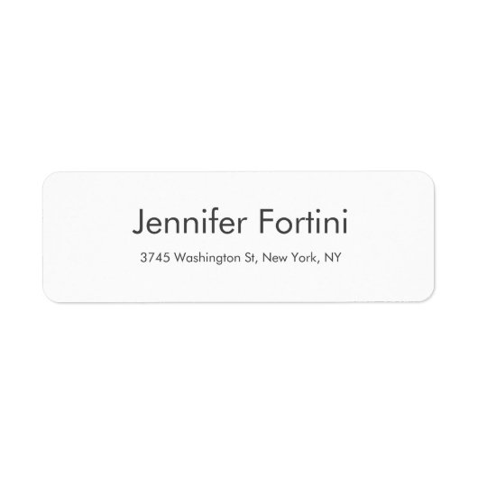 Modernes Schlicht Elegantes Minimalistisch Einfach (Vorne)