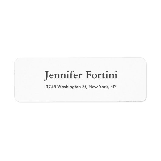 Modernes Schlicht Elegantes Minimalistisch Einfach (Vorne)