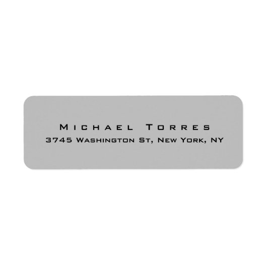 Modernes Schlicht Elegantes Trendy Silver Grau Min (Vorne)