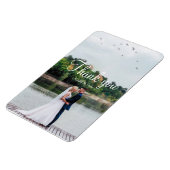 Modernes, schlicht-minimalistisches Hochzeitsfest Magnet (Linke Seite)