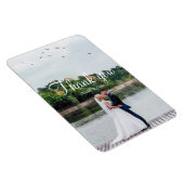 Modernes, schlicht-minimalistisches Hochzeitsfest Magnet (Rechte Seite)