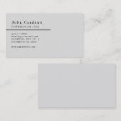 Modernes Schlicht Visitenkarte (Vorne/Hinten)