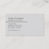 Modernes Schlicht Visitenkarte (Vorderseite)