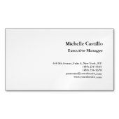 Modernes Schlichtes Berufliches Minimalistisch Magnetische Visitenkarte (Vorderseite)