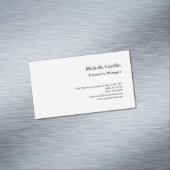 Modernes Schlichtes Berufliches Minimalistisch Magnetische Visitenkarte (Beispiel)