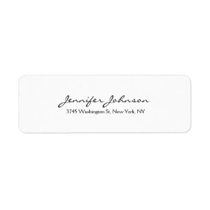 Modernes Schlichtes Berufliches Trendschwarz & Wei