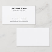 Modernes, Schlichtes Berufliches und raffiniertes  Visitenkarte (Vorne/Hinten)